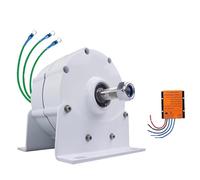 Lissontine Generadores De Alternador De Ca De Baja Velocidad De 12000w con Base para Turbinas Eólicas Hidráulicas, Cabezal De Generador De Imán Permanente De 8000w 12V