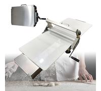 Lissontine Laminadora De Masa Manual Plegable para Panadería, Pizza Y Croissants - Rodillo De Repostería De Acero Inoxidable con Grosor Ajustable: 0,5-17,5 mm/0,5-27 mm Home-Use32.7x18.9in