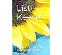 List Keeper: A journal for the lists that keep your life moving
