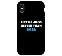 List of Jobs Better Than Boss Jefe Patrón Carcasa para iPhone X/XS