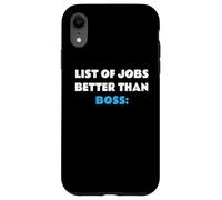 List of Jobs Better Than Boss Jefe Patrón Carcasa para iPhone XR