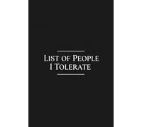 List of People I Tolerate: Official Notebook from Santa Corp. | Sarcastic Office Gag Gift, Funny Coworker Journal & Secret Santa Idea