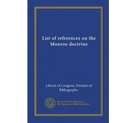 List of references on the Monroe doctrine
