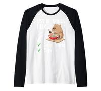 Lista de Cosas Que me Gustan Capybara Ramen Camiseta Manga Raglan