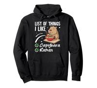 Lista de Cosas Que me Gustan Capybara Ramen Sudadera con Capucha