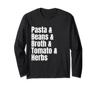 Lista de Ingredientes de Pasta e fagioli Receta Divertida Manga Larga