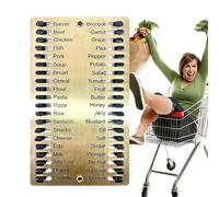 Lista de la compra reutilizable,Lista de la compra de metal reutilizable para más orden, cultivar una mentalidad económica, evitar compras impulsadas y dar