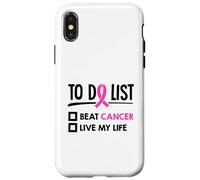 Lista de Qué Hacer Batir Cáncer Vive My Life Quimioterapia Cáncer Carcasa para iPhone X/XS