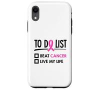 Lista de Qué Hacer Batir Cáncer Vive My Life Quimioterapia Cáncer Carcasa para iPhone XR