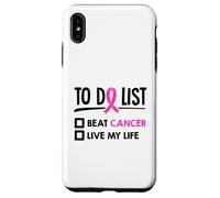 Lista de Qué Hacer Batir Cáncer Vive My Life Quimioterapia Cáncer Carcasa para iPhone XS MAX