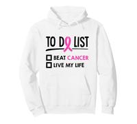 Lista de Qué Hacer Batir Cáncer Vive My Life Quimioterapia Cáncer Sudadera con Capucha