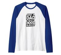 Lista de reproducción Just a Dad with a Hood Camiseta Manga Raglan
