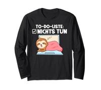 Lista de tareas No Hacer Nada Pereza Divertida Manga Larga