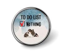 Lista de tareas pendientes Nada Berner Sennenhund Paquete de pines de perro Regalo para dueño de perro Pin de solapa Botones de jeans Pins de botón de cachorro de animal Insignias divertidas de ani