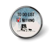 Lista de tareas pendientes Nada Berner Sennenhund Paquete de pines de perro Regalo para dueño de perro Pin de solapa Botones de jeans Pins de botón de cachorro de animal Insignias divertidas de ani