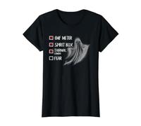 Lista de verificación de Equipo de Caza de Fantasmas Humor Paranormal Investigador Camiseta gráfica económica, Mujer, Negro, L