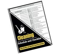 Lista de verificación de limpieza - Planificador de tareas domésticas - Programa de limpieza doméstica de 8.5x11.5 pulgadas, planificador de limpieza diario semanal y mensual para adultos
