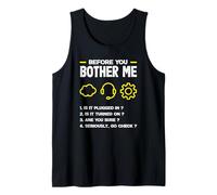 Lista de verificación de Soporte técnico de Before You Bother Me Divertida Camiseta sin Mangas