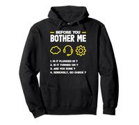Lista de verificación de Soporte técnico de Before You Bother Me Divertida Sudadera con Capucha