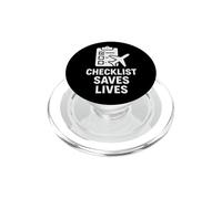 Lista de verificación Salva Vidas | Día Internacional de la Seguridad Aérea PopSockets PopGrip para MagSafe