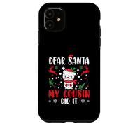 Lista Traviesa Familia Divertida Querido Santa Mi Primo Lo Hizo Carcasa para iPhone 11