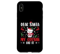 Lista Traviesa Familia Divertida Querido Santa Mi Primo Lo Hizo Carcasa para iPhone XS MAX