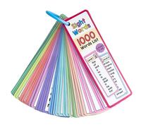 Listas de palabras, tarjetas de vocabulario de doble cara de alta frecuencia para estudiantes, profesores, idiomas