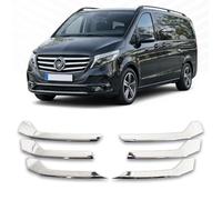 Listas de Parrilla compatible con MERCEDES VITO W447 | 2024+ | MOPF 2 | Moldura Cromada Acero Inoxidable Embellecedor Cromo Frontal Tiras cromadas de Radiador