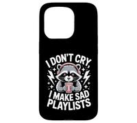 Listas de reproducción divertidas No lloro hago tristes Carcasa para iPhone 15 Pro
