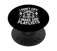 Listas de reproducción divertidas No lloro hago tristes PopSockets PopGrip Adhesivo