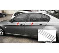 Listas de ventana cromadas válidas para BMW E90 Serie 3 | 2005-2011 Cubierta cromada para marcos de ventana Molduras ventana cromo