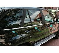 Listas de ventana cromadas válidas para BMW X5 | E53 | 1999-2006 Cubierta cromada para marcos de ventana Molduras ventana cromo