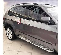 Listas de ventana cromadas válidas para BMW X5 | E70 | 2006-2013 Cubierta cromada para marcos de ventana Molduras ventana cromo