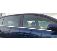 Listas de ventana cromadas válidas para OPEL ASTRA H HATCHBACK | 2004-2010 Cubierta cromada para marcos de ventana Molduras ventana cromo