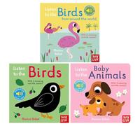 Listen to the... Series by Marion Billet 3 Books Collection Set (Listen to the Birds, Listen to the Baby Animals & Listen to the Birds From Around the World)