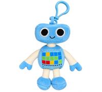 Listener Kids Blue Jett the Robot - Mini peluche con clip para mochila y dije para bolsa. Regalo para niños pequeños y niños a partir de 3 años