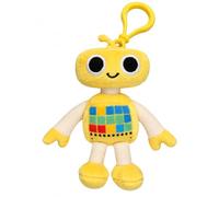 Listener Kids Sunshine Jett Yellow Jett the Robot - Mini peluche con clip para mochila y dije para bolsa. Regalo para niños pequeños y niños a partir de 3 años