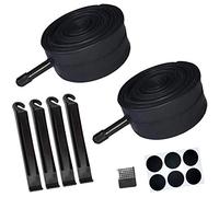 Listenman Paquete de 2 tubos interiores de bicicleta de 16 pulgadas x 1.75/1.95/2.15 con kits de herramientas de reparación de tubos de bicicleta, 4 palancas de neumáticos, 6 parches redondos