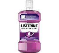 Listerine Cuidado Total (1x250 ml), enjuague bucal con alcohol, colutorio encías con 10 beneficios en 1, elixir bucal con 12 h de protección, para unos dientes blancos