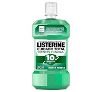 Listerine Cuidado Total Protección Dientes y Encías Enjuague Bucal 500 ml | 24 h de Protección, Triple Acción, Sabor Menta Fresca, Previene Caries, Protege Encías, Reduce Placa y Sarro, Aliento Fresco