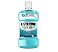 LISTERINE Enjuague bucal Cool Mint (500 ml), enjuague bucal antibacteriano con aceites esenciales y sabor intenso a menta, acondicionador de cuidado dental que reduce la placa y combate eficazmente el