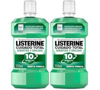 Listerine Protección Dientes y Encías (1 x 250 ml), enjuague bucal con flúor, colutorio encías con 10 beneficios en 1 y 12 h de protección, para unos dientes blancos (Paquete de 2)