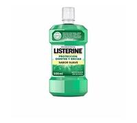 Listerine Cuidado Total Dientes y Encías Enjuague Bucal Sin alcohol 500 ml | Colutorio sin alcohol, reduce la placa y protege las encías, 10 beneficios en 1 para una boca más sana, Sabor Menta Suave