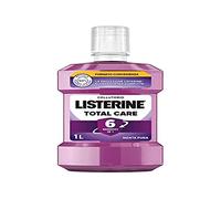 LISTERINE Total Care, enjuague bucal con sabor a menta pura, enjuague bucal con flúor con 10 beneficios en 1 para una protección completa y dientes más fuertes para una higiene bucal completa, 1L