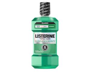 Listerine Total Care - Protector de encías intensivo para enjuague bucal | Enjuague bucal con aceites esenciales y fluoruro, efecto 6 en 1 con protección de encías y reducción de placa