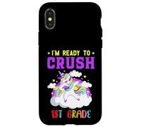 Listo para Aplastar a una Chica unicornia de 1er Grado Carcasa para iPhone X/XS