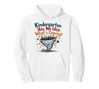 Listo para Aplastar el jardín de Infantes - ¡No Hay Idea de lo Que Viene! Sudadera con Capucha, Unisex para Adultos, Blanco, XXL