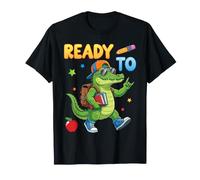 Listo para Aprender Cocodrilo Estudiante De Regreso A La Escuela Camiseta