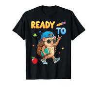 Listo para Aprender Estudiante Erizo Regreso a la Escuela Niños Niño Niña Camiseta