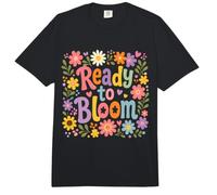Listo para florecer Floral Reading Book Lover Retro Lindo Comfort Colors Adult Heavyweight T-Shirt